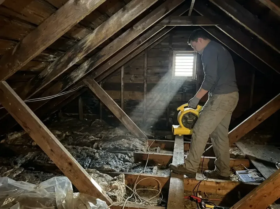 attic-water-damage-drying-proc-007 — frequently asked questions, Emergency Water Extraction & 24/7 Flood Response in Mineral…
